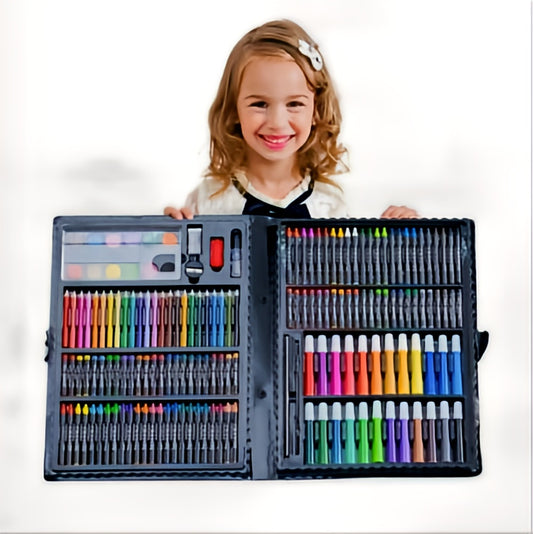 168 Pcs Kids Super Mega Art Colouring Set - Black