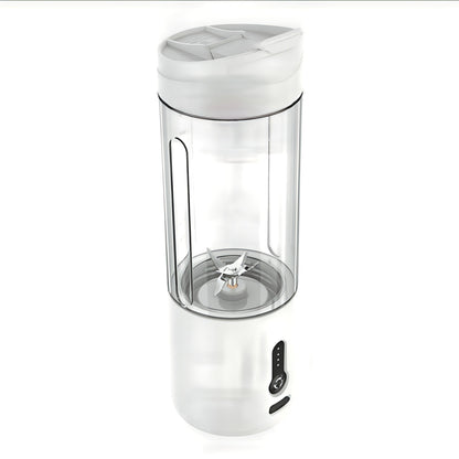 Portable Blender Cup USB Electric Fruit Juicer Rechargeable for Outdoor Sports Travel Camping - White